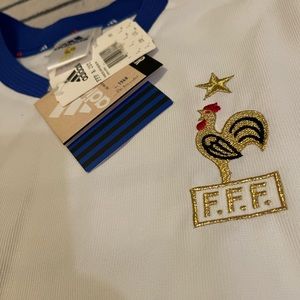 Vintage adidas 2002 France Soccer jersey 10/10
